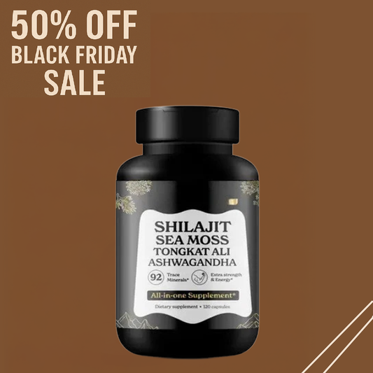 Shilajit Sea Moss Ashwagandha Vitality Boost Capsules