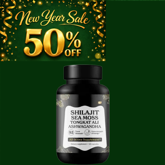 Shilajit Sea Moss Ashwagandha Vitality Boost Capsules